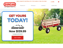 Tablet Screenshot of duncantoys.com